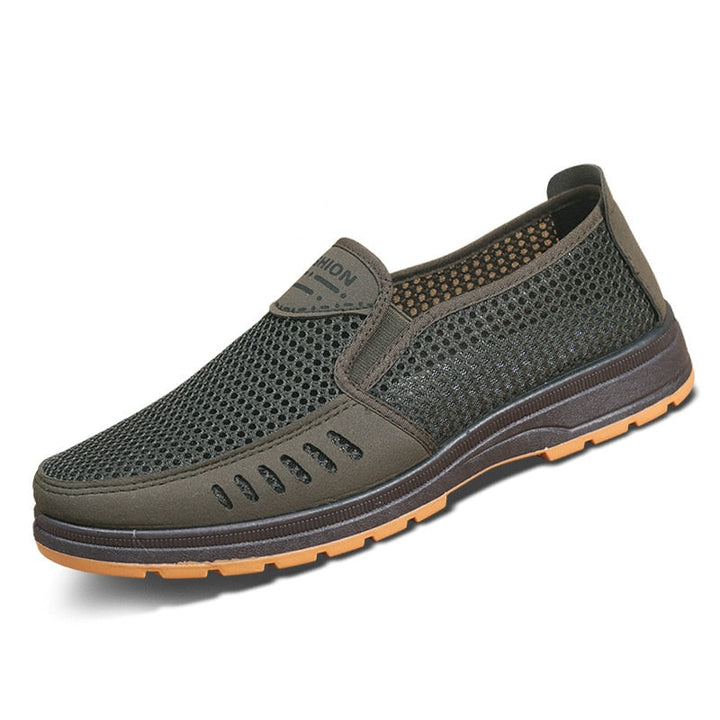 Groene lichtgewicht Noah heren sneakers, ademend en veelzijdig voor casual of wandelingen.