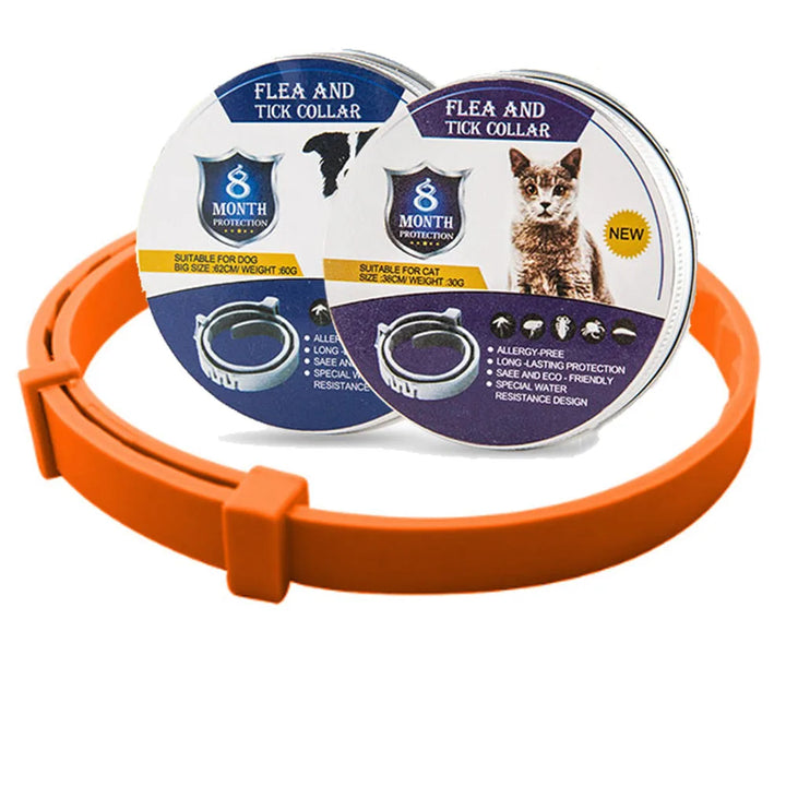 Essentiële halsband voor honden & katten: 8 maanden effectieve bescherming tegen vlooien en teken.
