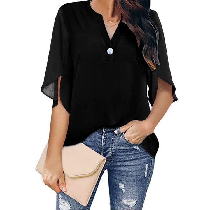 Casual AstridTop damesblouse, comfortabele bovenkleding, perfect voor dagelijkse elegantie.