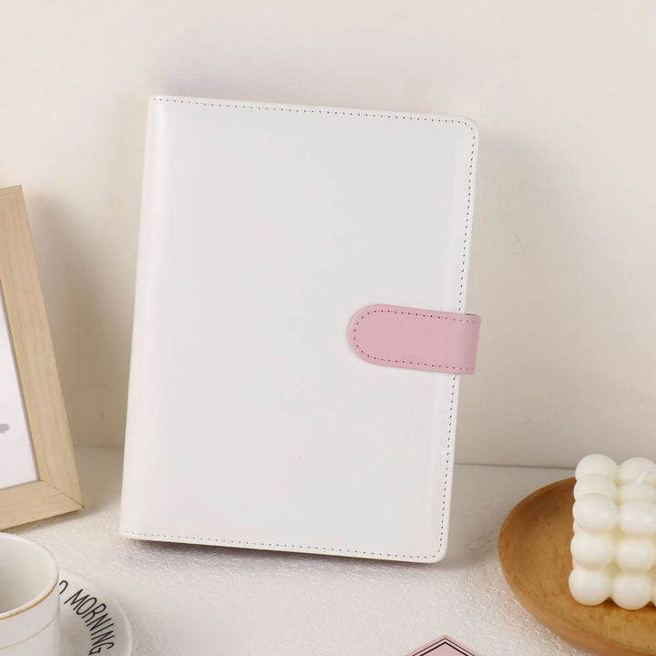 Creatieve A5 bullet journal van kleurrijk PU leer, perfect voor jouw notities.