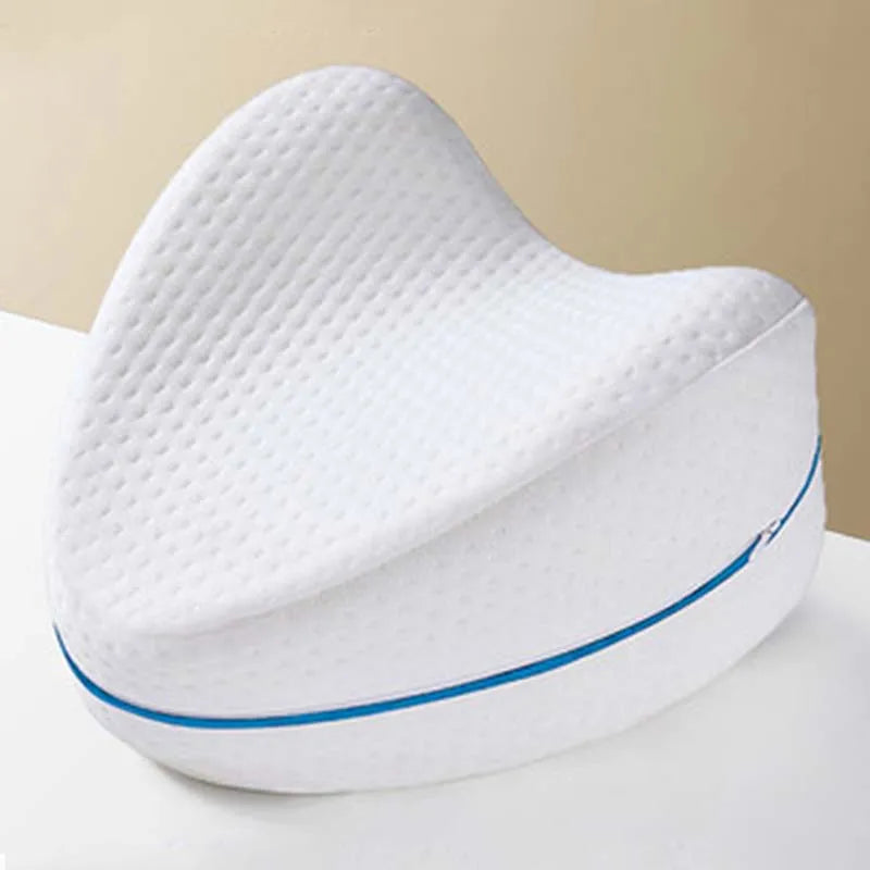 Orthopedisch ComfortFoam traagschuim beenkussen voor zijslapers, biedt ergonomische rug- en heuppijn verlichting.