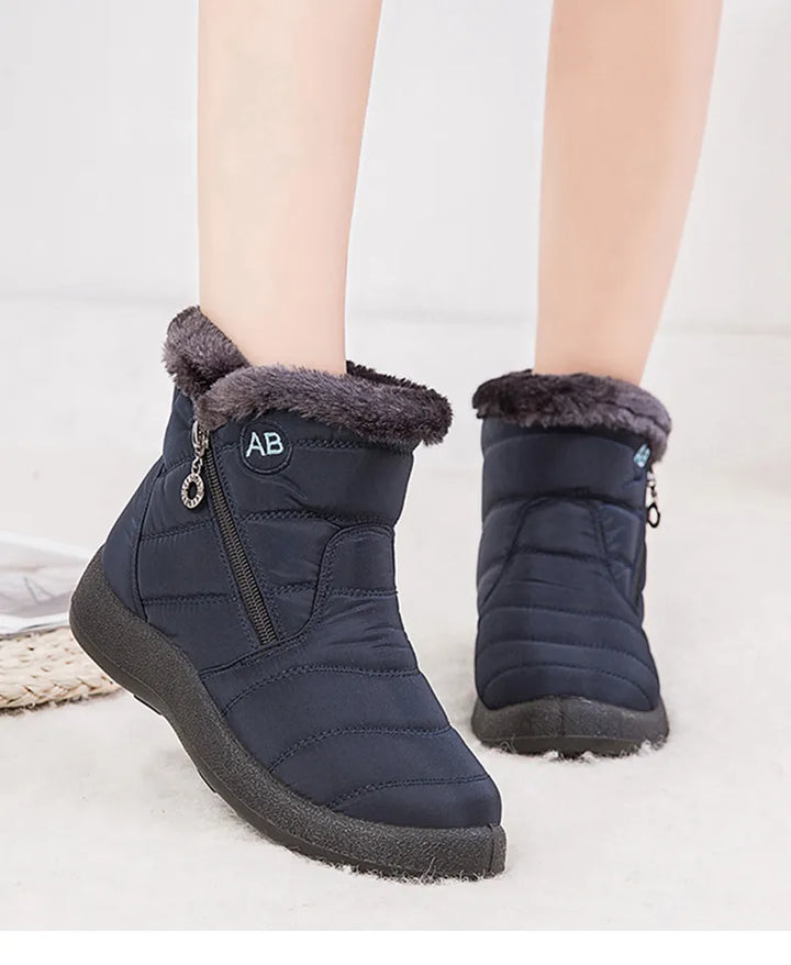 Praktische dames snowboots, warm en waterdicht, ideaal voor wandelingen in de winter.
