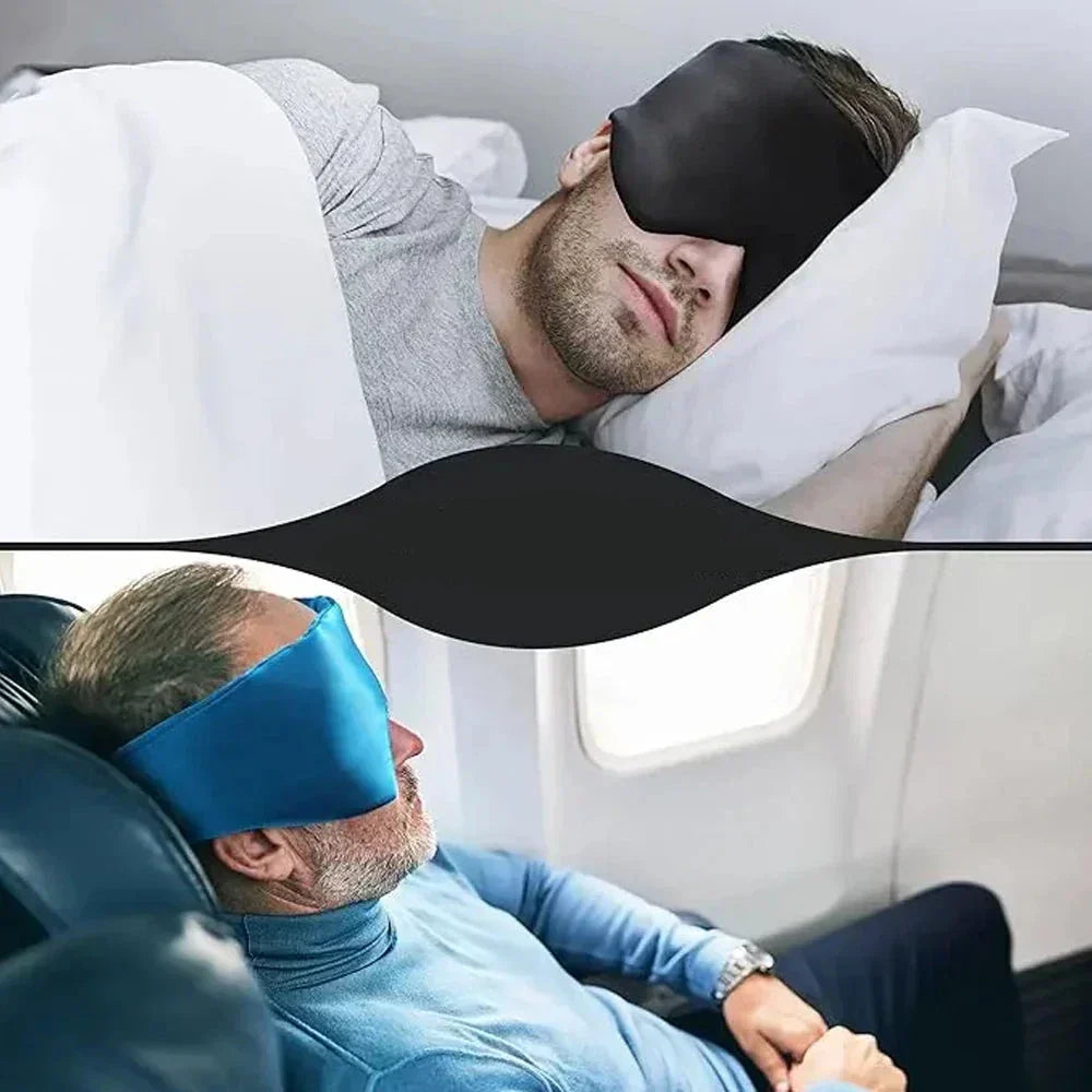 Zacht moerbeizijden slaapmasker, bevordert huidverzorging en voorkomt rimpels tijdens het slapen.