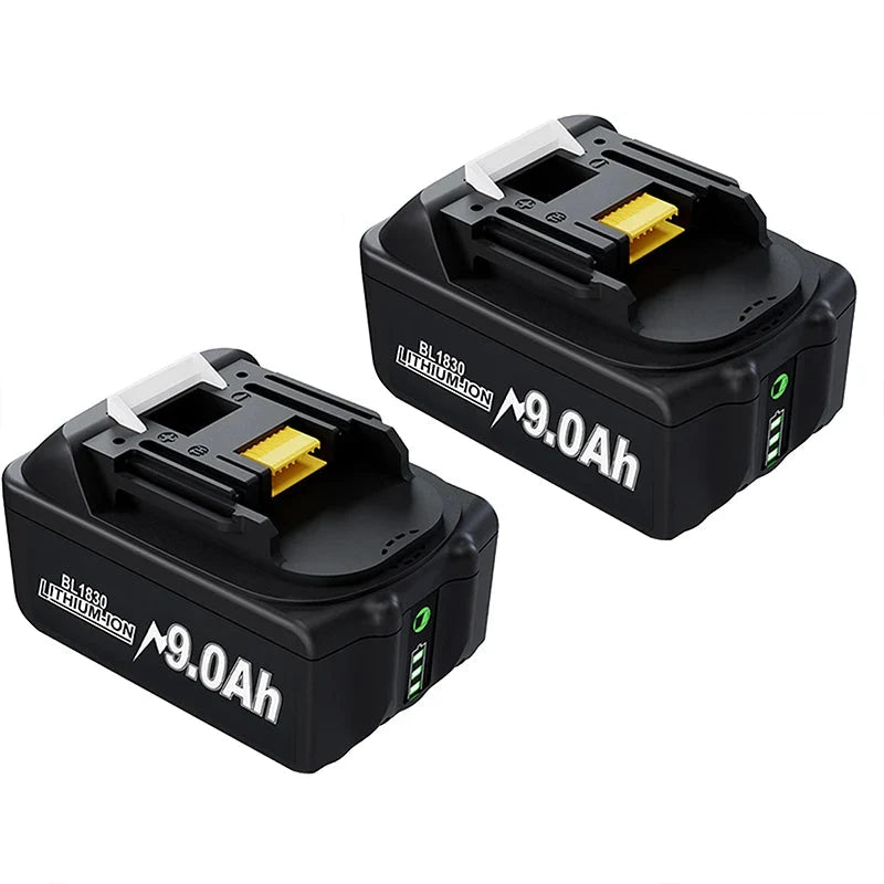 Makita 18V Li-ion accu 9.0 Ah. Krachtige universele vervangingsbatterij voor gereedschap.