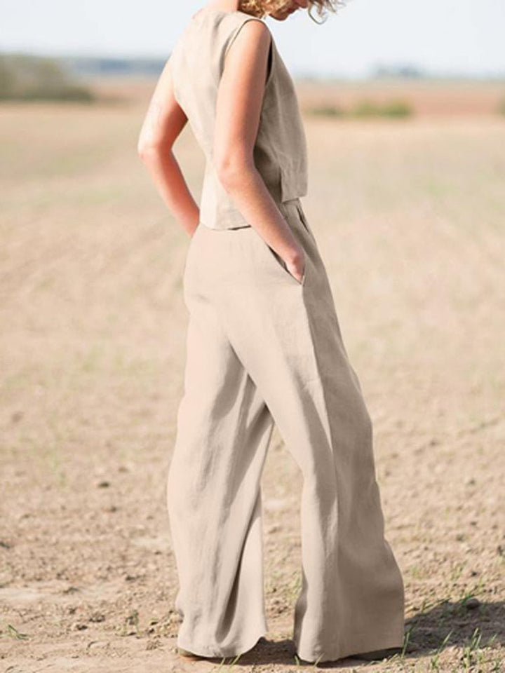 GoodSet I dames 2-delig pak, een complete en stijlvolle set voor een comfortabele zomer look.