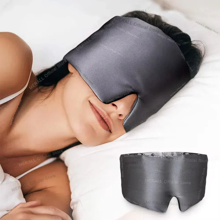 Zijden slaapmasker van moerbeizijde voor ultiem slaapcomfort. Zacht en luxueus voor dames en heren.