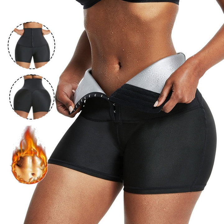 Neopreen afslankbroek dames. Stimuleert calorieverbranding & strakker figuur tijdens fitness workout.