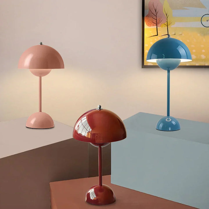 Unieke paddestoellamp MushLuxe, moderne dimbare LED sfeerverlichting die uw interieur verrijkt.