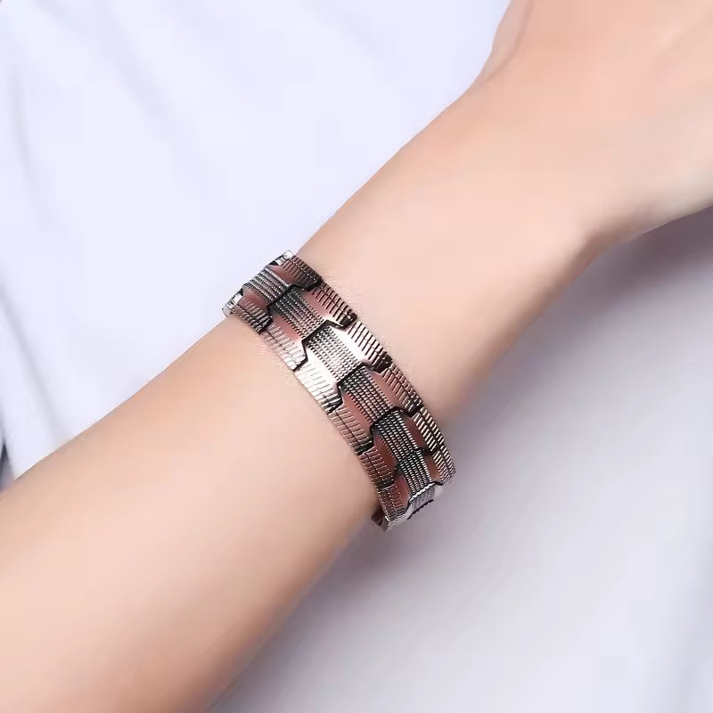 Cadeau idee: trendy unisex magnetische energie armband, een stijlvol accessoire voor balans en dagelijks gebruik.