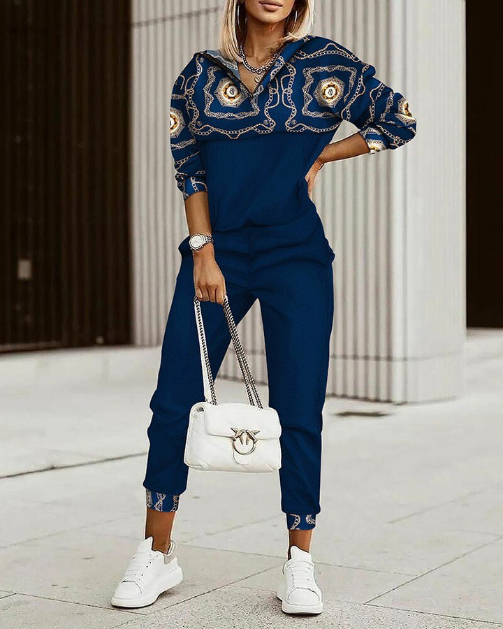 Stijlvolle dames Mila tweedelige set, een modieuze outfit voor elke gelegenheid.