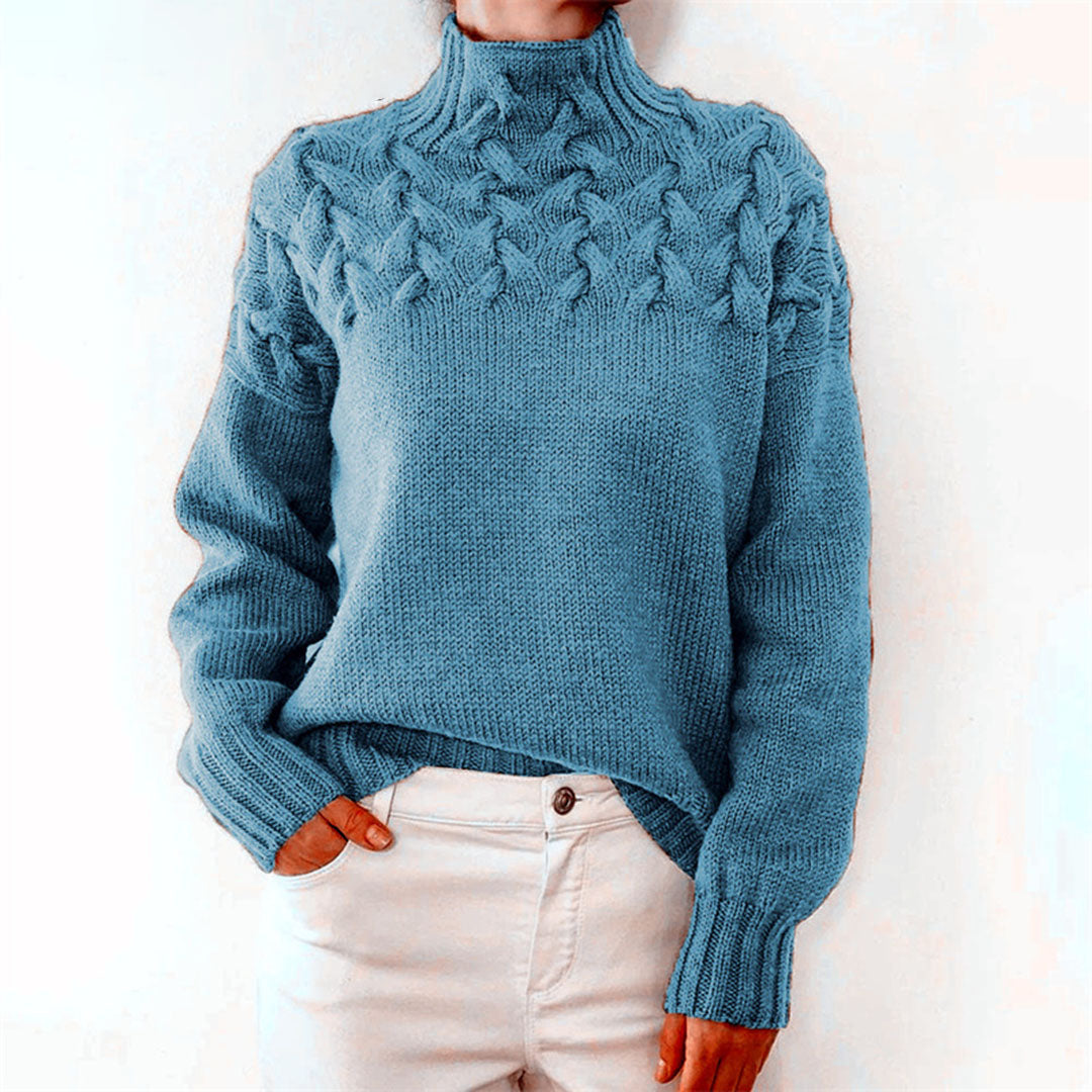 Dames gebreide coltrui, perfect voor herfst/winter. Comfortabel & stijlvol. Een must-have item.