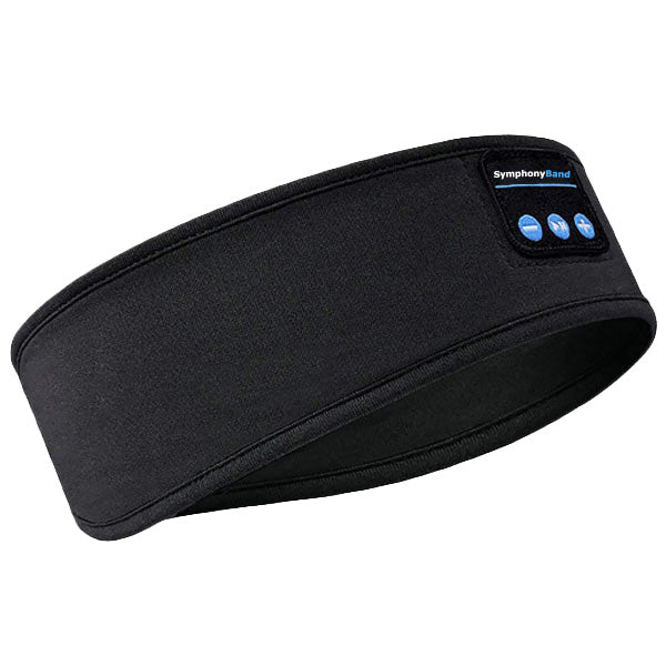 SymphonyBand slaaphoofdtelefoon voor onderweg, comfortabele bluetooth hoofdband tegen reismoeheid.
