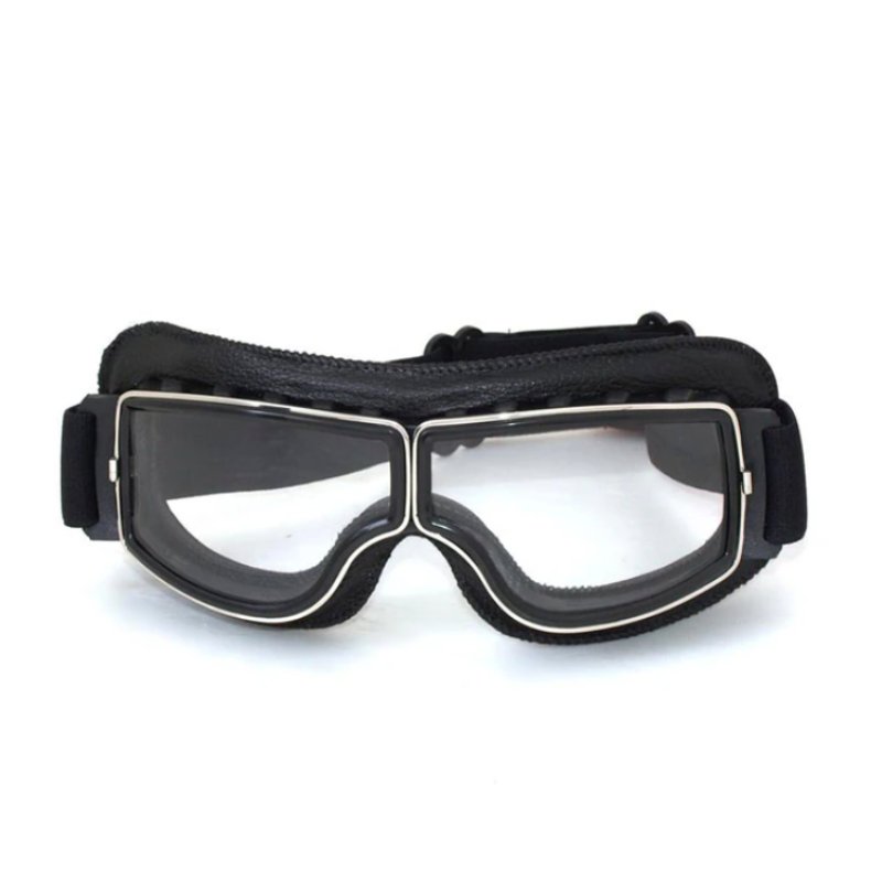 Leren vintage motorbril, biedt superieure bescherming en comfort voor elke motorrijder, een must-have accessoire.