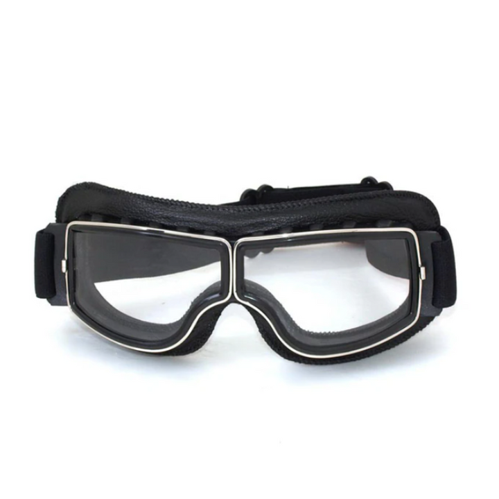 Leren vintage motorbril, biedt superieure bescherming en comfort voor elke motorrijder, een must-have accessoire.