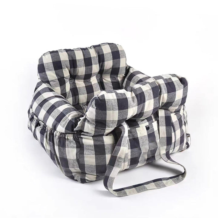 Zacht en duurzaam materiaal van TravelPaw honden reismand. Comfortabele, wasbare auto hondenmand voor huisdier.