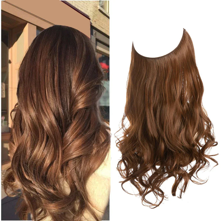 Natuurlijk ogende haar extensions voor een complete haartransformatie met extra volume.