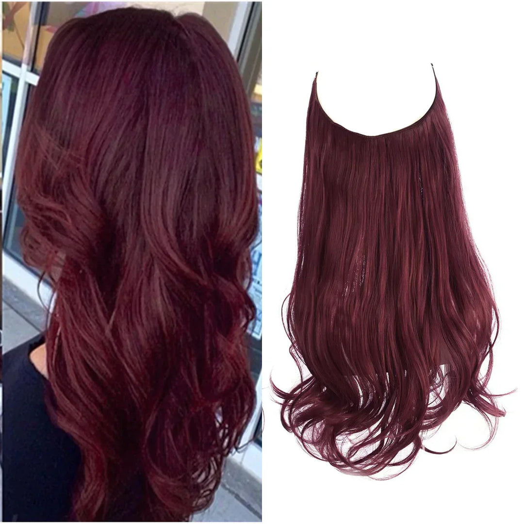 Rode haarverlenging, een expressieve keuze voor je look en een snelle haartransformatie.
