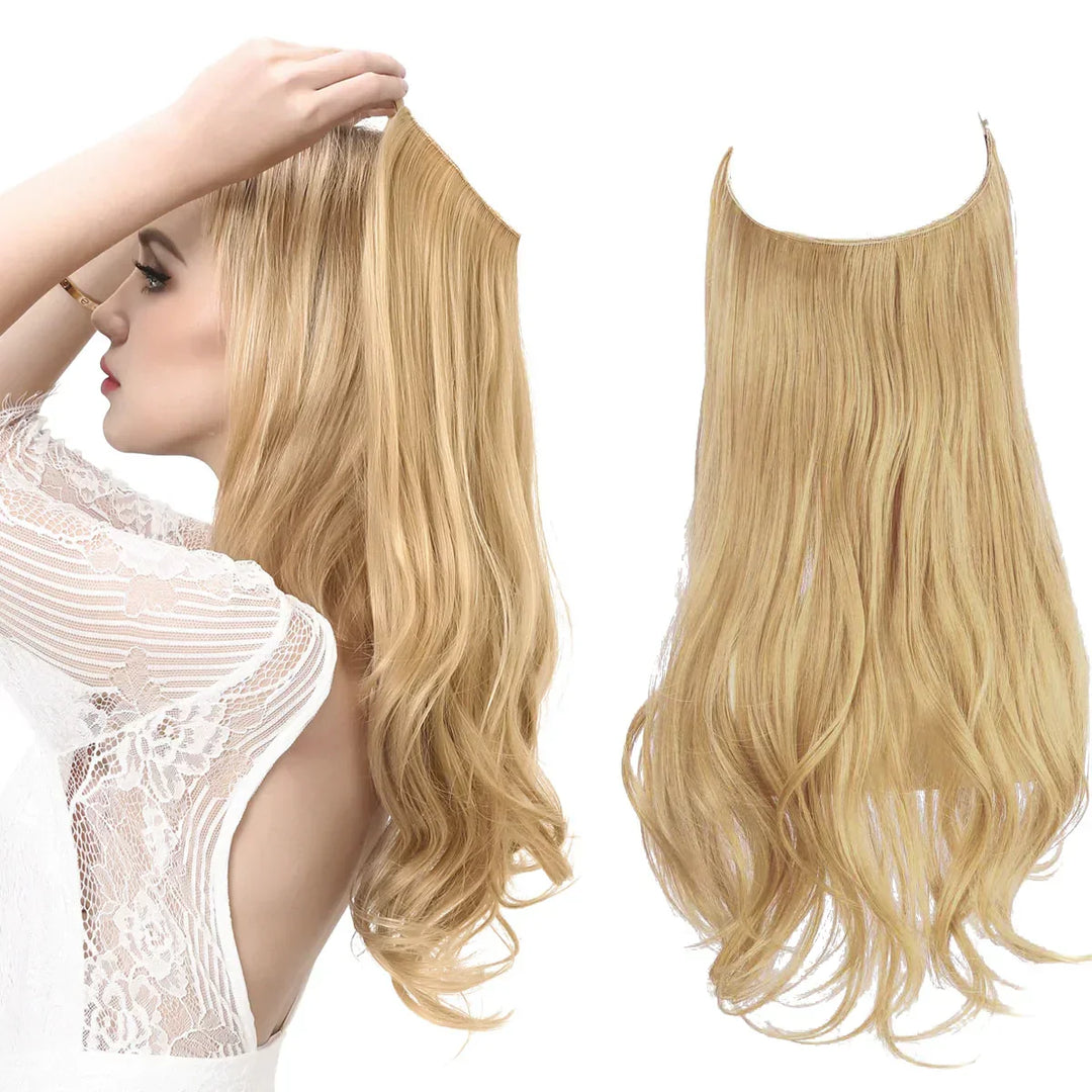 Bruine haar extensions voor dames, natuurlijke volume en lengte voor een prachtige coupe.