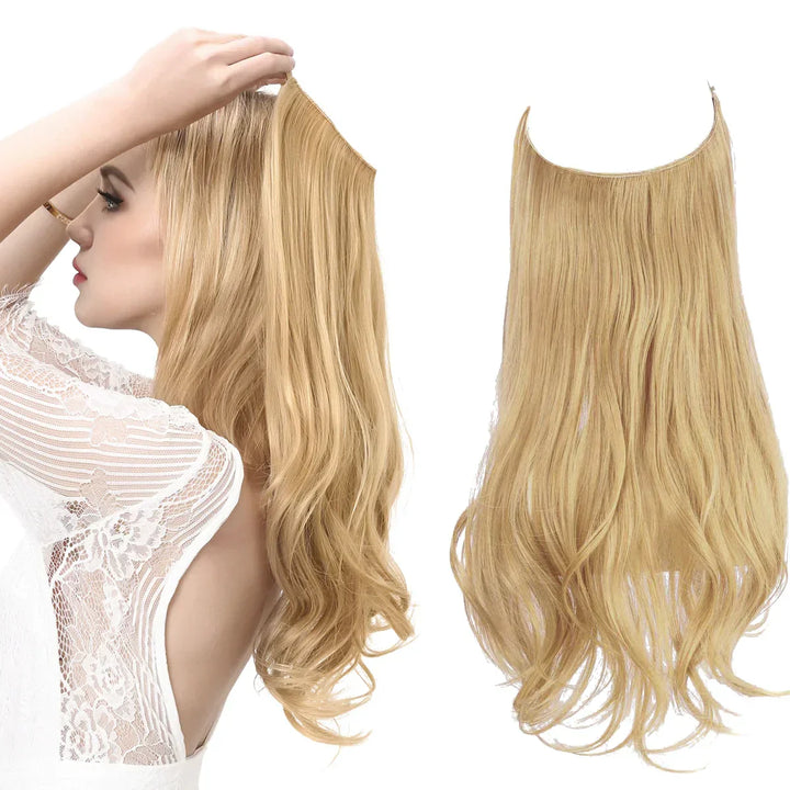 Bruine haar extensions voor dames, natuurlijke volume en lengte voor een prachtige coupe.