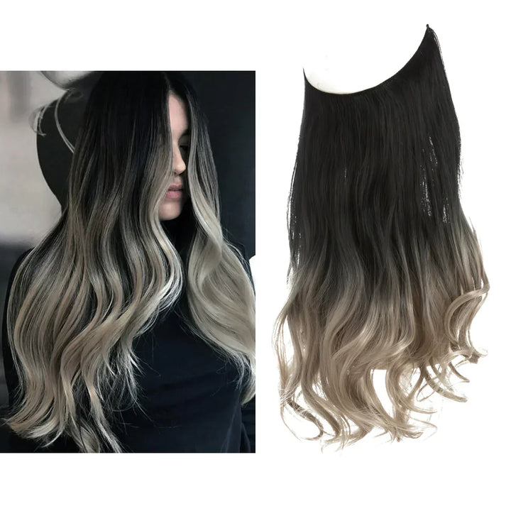 Lange haar extensions voor een complete haartransformatie en indrukwekkend volume.