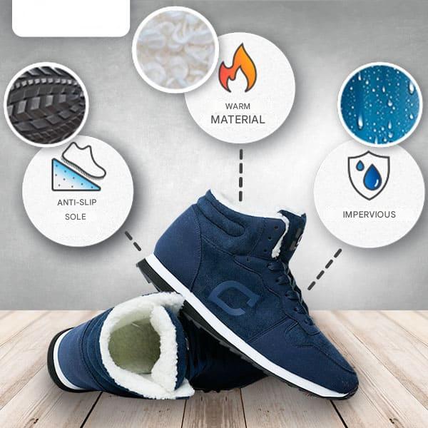 Wintermode herenschoenen Ruben, warm gevoerd, antislip en waterafstotend.
