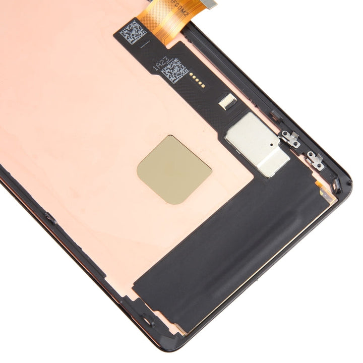 Herstel je Pixel 7 Pro: Nieuw OLED scherm met frame en gereedschap voor een complete en succesvolle display reparatie.