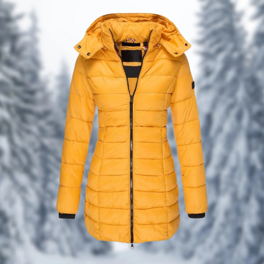 Duurzame dames winterjas, waterdicht en extra warm, ontworpen voor comfort op de koudste dagen.