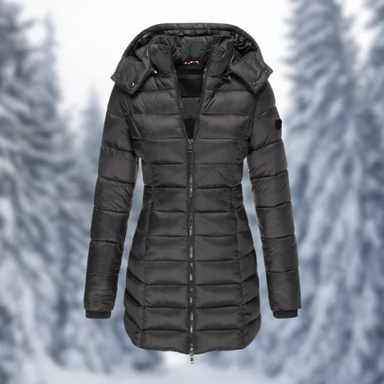 Trendy dames winterjas met warme voering, waterdicht en comfortabel voor dagelijks gebruik.