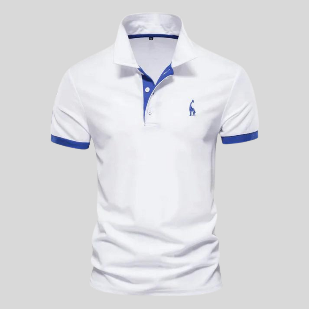 Heren slim fit polo met korte mouwen, een tijdloze en comfortabele keuze voor elke gelegenheid.