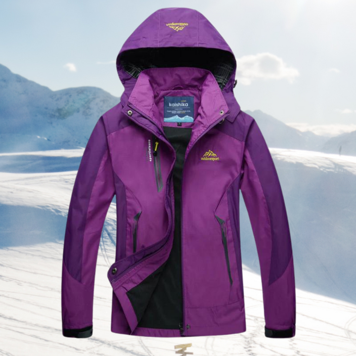 Dames Hoymans outdoorjas, wind- en waterdicht voor elk weer. Ideaal voor wandelen en buitensporten.