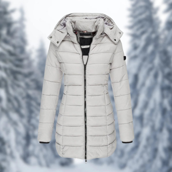 Moderne waterdichte dames winterjas, comfortabel en warm, de ideale jas voor een actieve winter.
