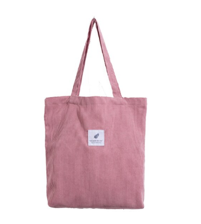 Veelzijdige corduroy schoudertas, een modieuze dames tote bag.