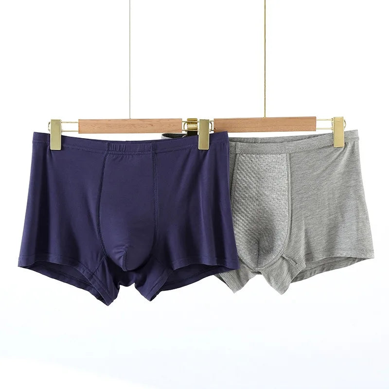 Anti-lek heren boxershort voor incontinentie, biedt betrouwbare, discrete bescherming de hele dag door.