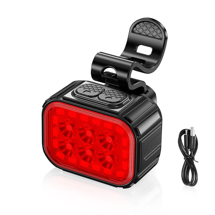 Eenvoudig te monteren LED fietslampen set. Waterdichte fietsaccessoires voor veilige ritten, dag en nacht.