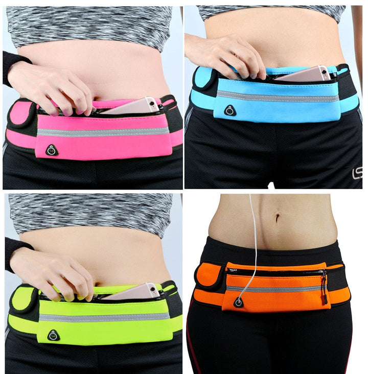 Unisex waterdicht heuptasje voor hardlopen en sport, ideaal voor telefoon.