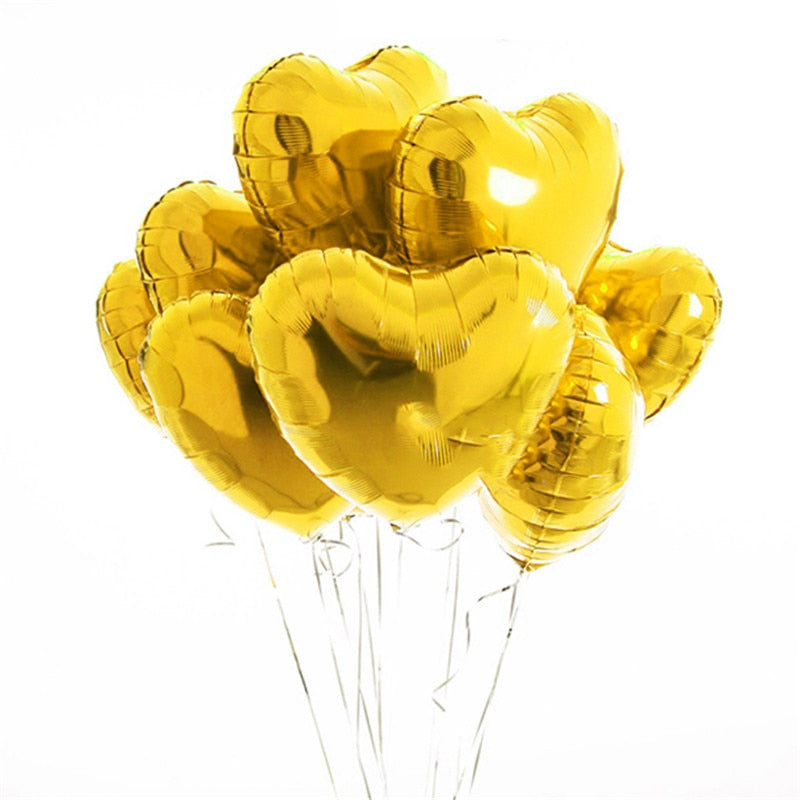 Romantische ballonnen set van 20 hartjes voor feest, bruiloft, verjaardag of jubileum decoratie.