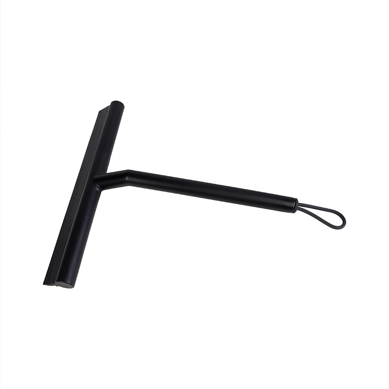 Design ramentrekker met zuignap ophanghaak, essentieel voor een schone en droge badkamer. Geen kalk meer.