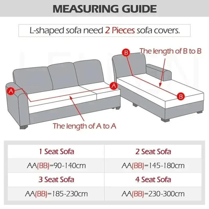 Comfortabele stretch velours beschermhoes voor uw dierbare bank, luxe.