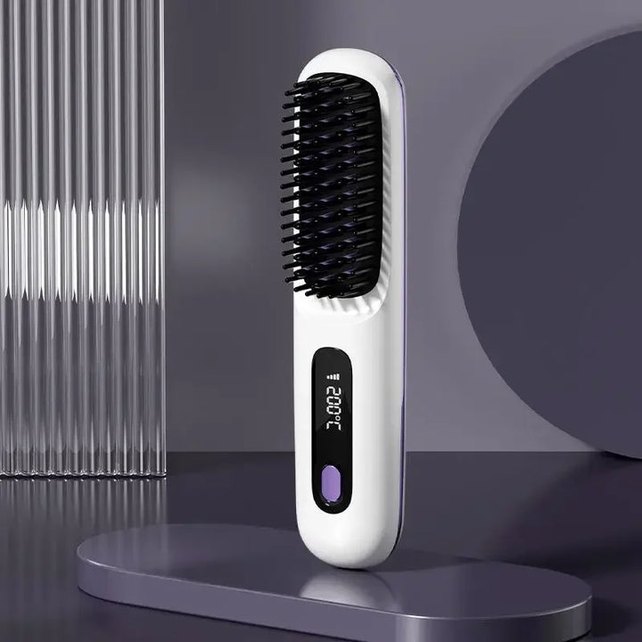 Innovatieve draagbare haarstyler met LCD-display, keramiek, ionen, USB-oplaadbaar voor perfecte haarstyling.