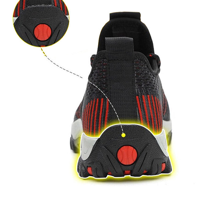Robuuste Indestructible werkschoenen voor heren, type sneaker, met beschermende stalen neus en antislipzool, ideaal voor de bouw.