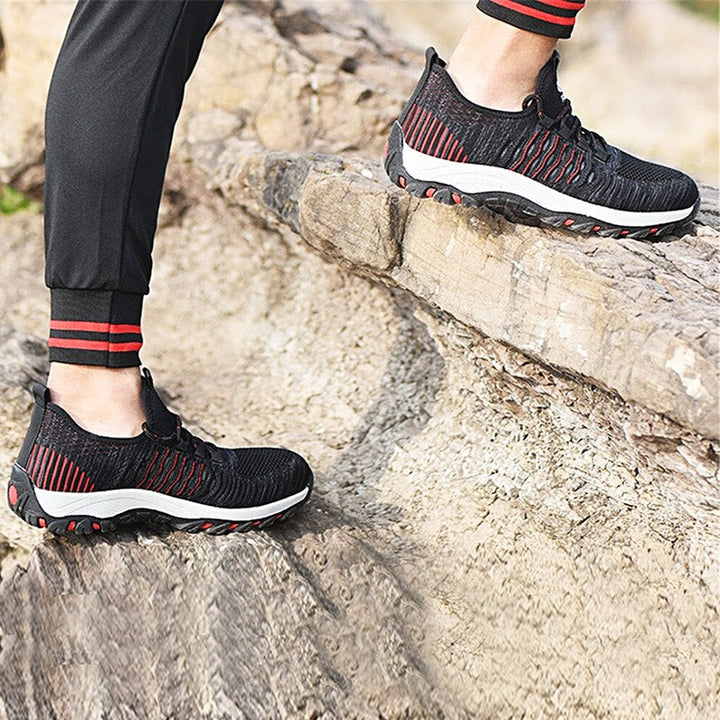 Stijlvolle heren Indestructible werkschoenen, grijs design, combineren mode met veiligheid en comfort op elke werkplek.