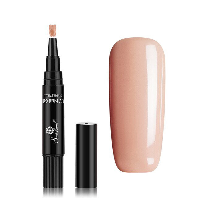 Dames Glosséa gel nagellakpen detail, UV-vrij; essentiële cosmetica voor perfecte thuismanicure.