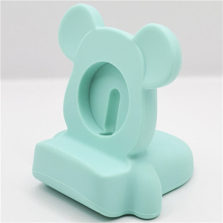 Minimalistische Apple Watch accessoire: siliconen dock.