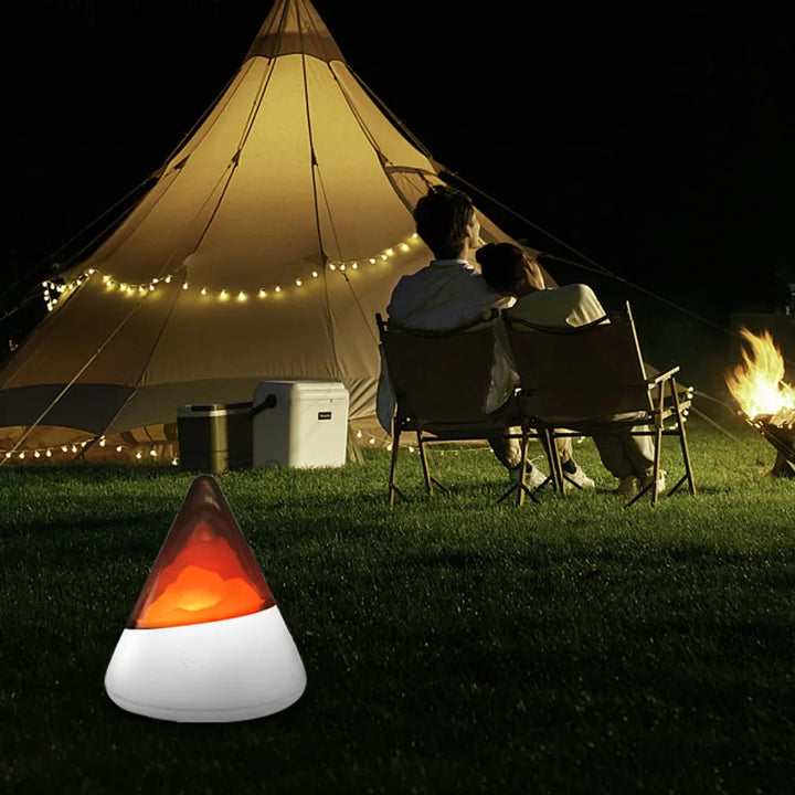 Modern draadloos LED ijsberg nachtlampje, RGB multikleur voor binnen- en buiten sfeerverlichting.