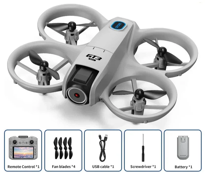 Professionele 8K FPV drone in vlucht, met 5G GPS en hindernisvermijding voor dynamische luchtopnames.