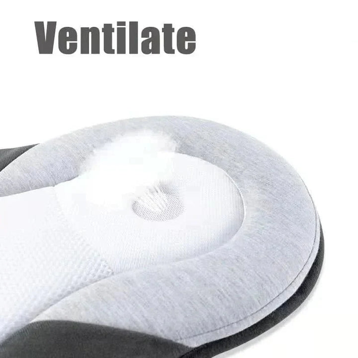 Baby slaapkussen voor rugligging, voorkomt hoofdvervorming. Ergonomisch en veilig voor pasgeboren baby.