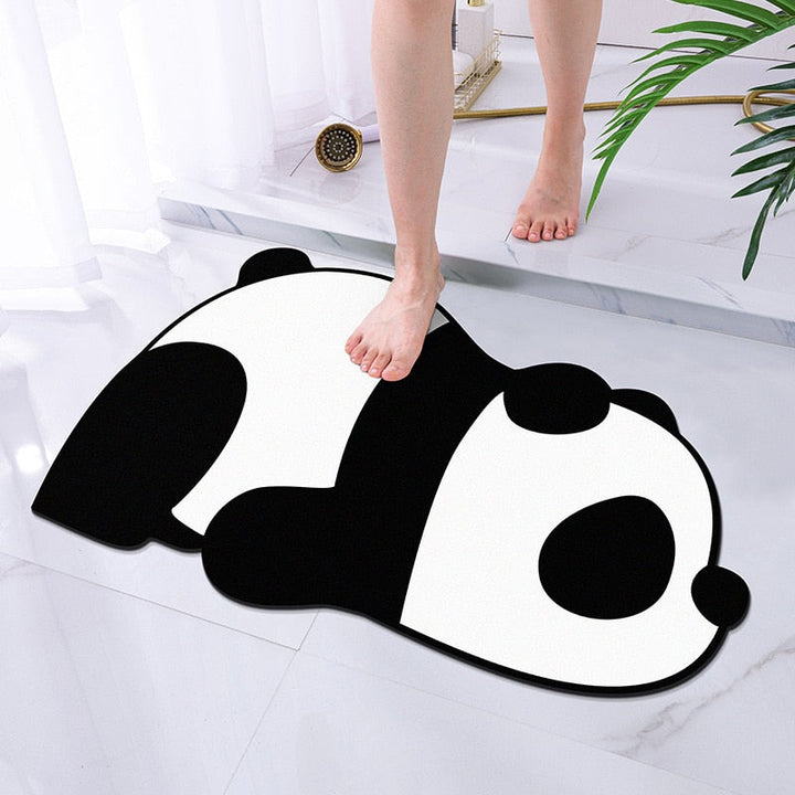 Comfortabele antislip badmat, vrolijke decoratie en veiligheid in de badkamer. Sneldrogend textiel.