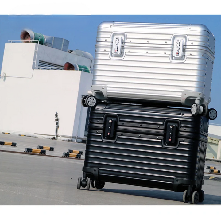 Luxe aluminium hardcase reiskoffer Monaco. Duurzame aluminium-magnesium spinner met TSA slot voor zorgeloos reizen.