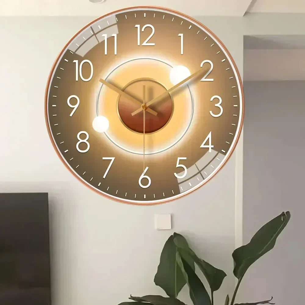 Stille wandklok klassiek design, elegant en tijdloos, perfecte interieurdecoratie voor elke kamer.