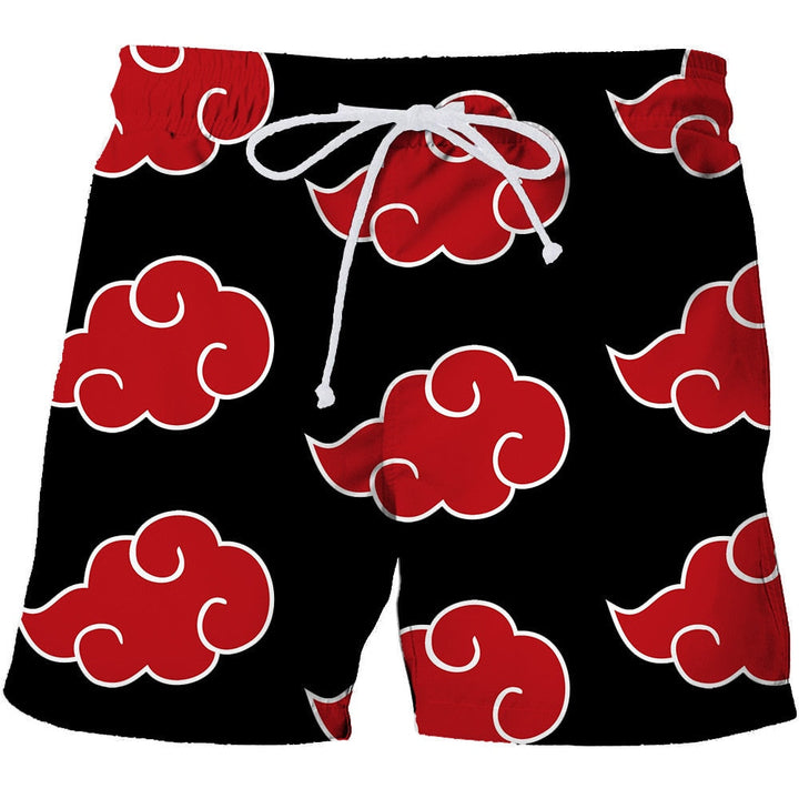 Heren Zahi zwemshort met uniek vlammen & doodskoppen patroon. Ideaal voor strand, zwembad en zomerse vakanties, ook grote maten.